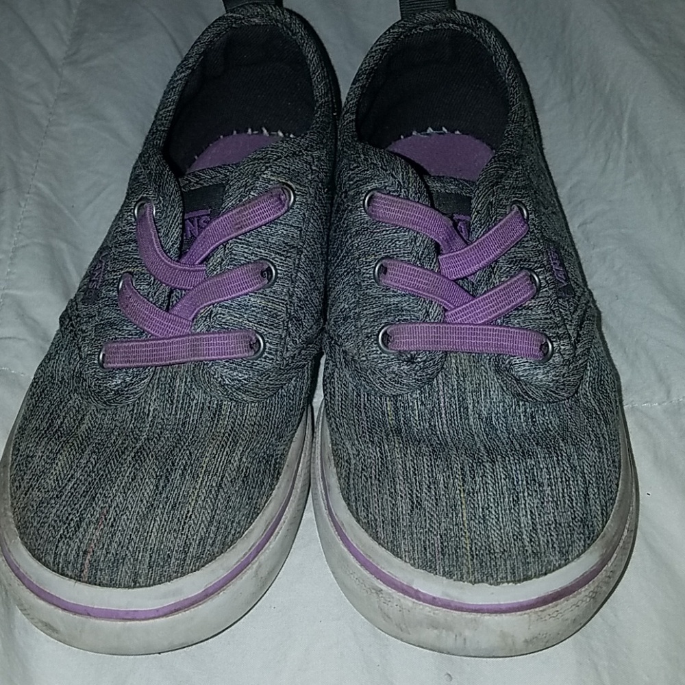 Girls gray Van's